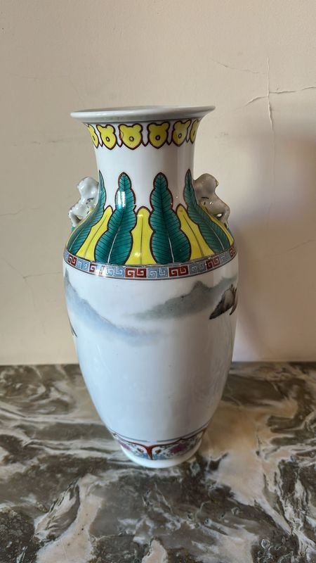 Jarrón de porcelana con flores - imagen 2