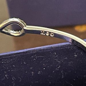 Pulsera Swarovski Infinito Cristales Plateada con Estuche Original - imagen 5
