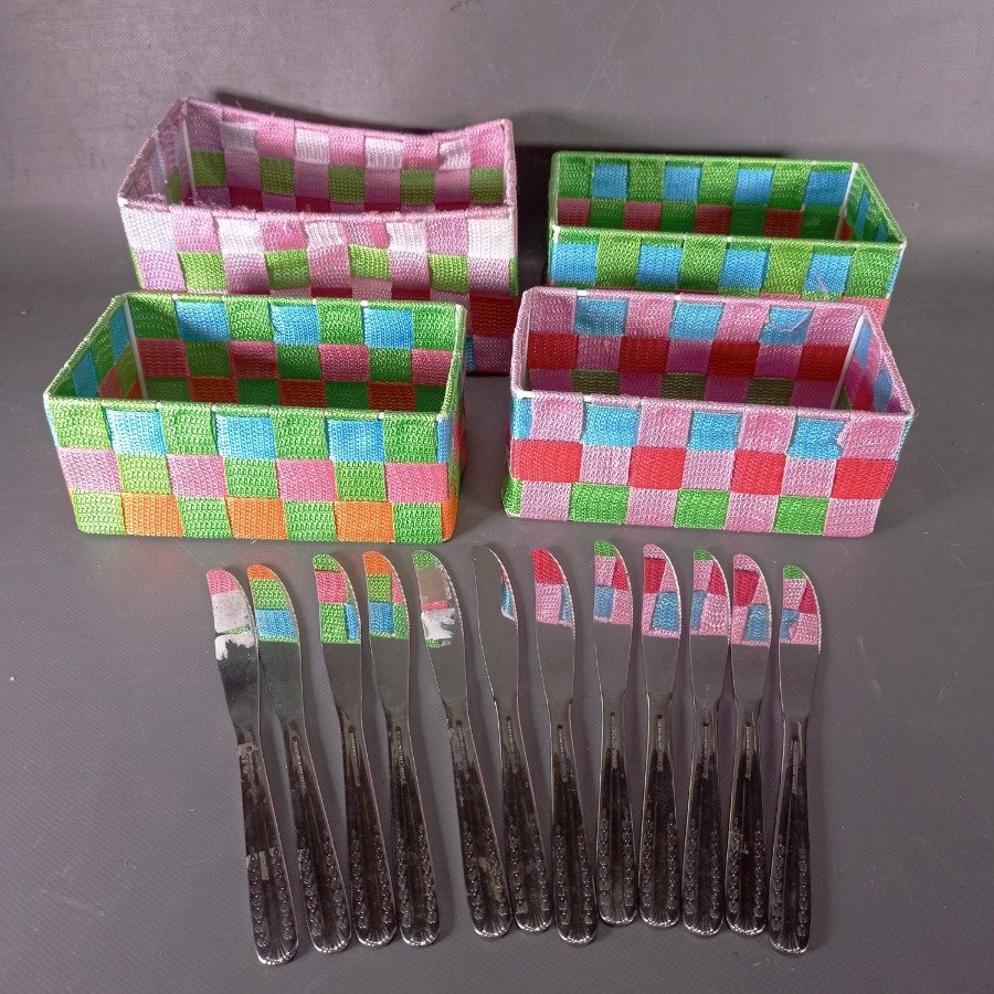 Conjunto de Organizadores y Cuchillos Tramontina Inox - imagen 2