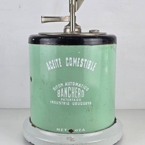 Sifón Automático Banchero Aceite Comestible Esmaltado Metaloza Industria Uruguaya - imagen 2