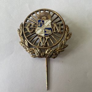 Pin Antiguo C.V.N. con Escudo y Laureles - imagen 3