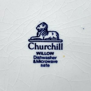 Fuente Churchill Losa Willow China Paisaje Azul y Blanco 37x27 cm - imagen 3