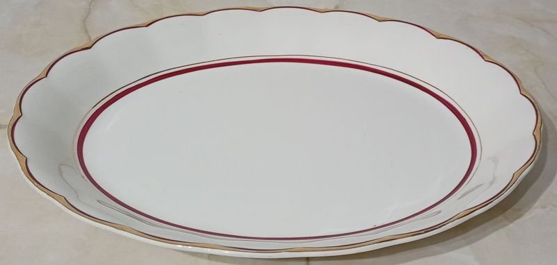 Fuente de Porcelana INGLESA; CREAMPETAL GRINDLEY - Plate con diseño floral - imagen 2