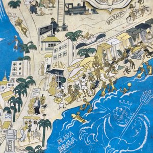 Litografía Pictórica "Punta del Este" de Alberto Iribarren, 1942 - imagen 9