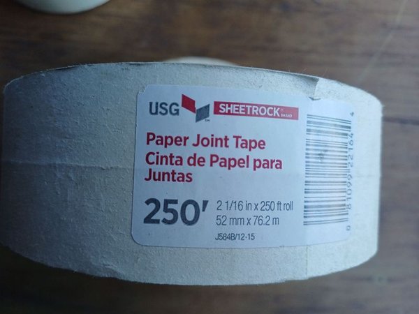 Cinta de Papel para Juntas Sheetrock USG - 8 Unidades - imagen 1