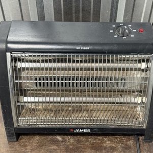 Calefactor Eléctrico James TCC 1400 BK con Tubos de Cuarzo - imagen 3