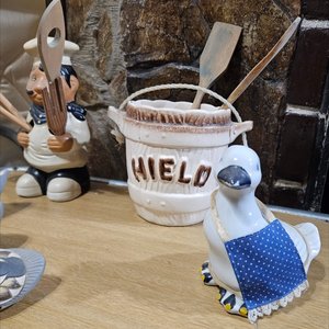 Adornos de Cocina: Chef con Utensilios, Cubo de Hielo y Patos Decorativos - imagen 4