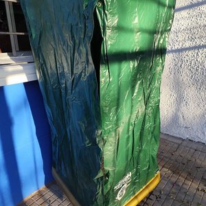 Probador/Ducha Portátil H2O Sun Shower Desplegable Verde y Amarillo - imagen 7