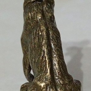 Figura Miniatura Bronce Perro Pastor Alemán - imagen 3