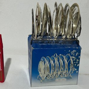Set de 6 Posavasos Metálicos con Soporte Plateado - imagen 7