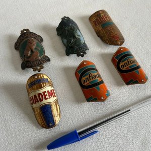 Insignias Frontales Antiguas para Bicicletas (Peugeot, Radier, Diadem, Confiance) - imagen 2
