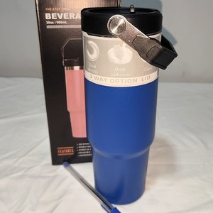 Vaso Térmico de Acero Inoxidable Azul 900ml Nuevo en Caja - imagen 1