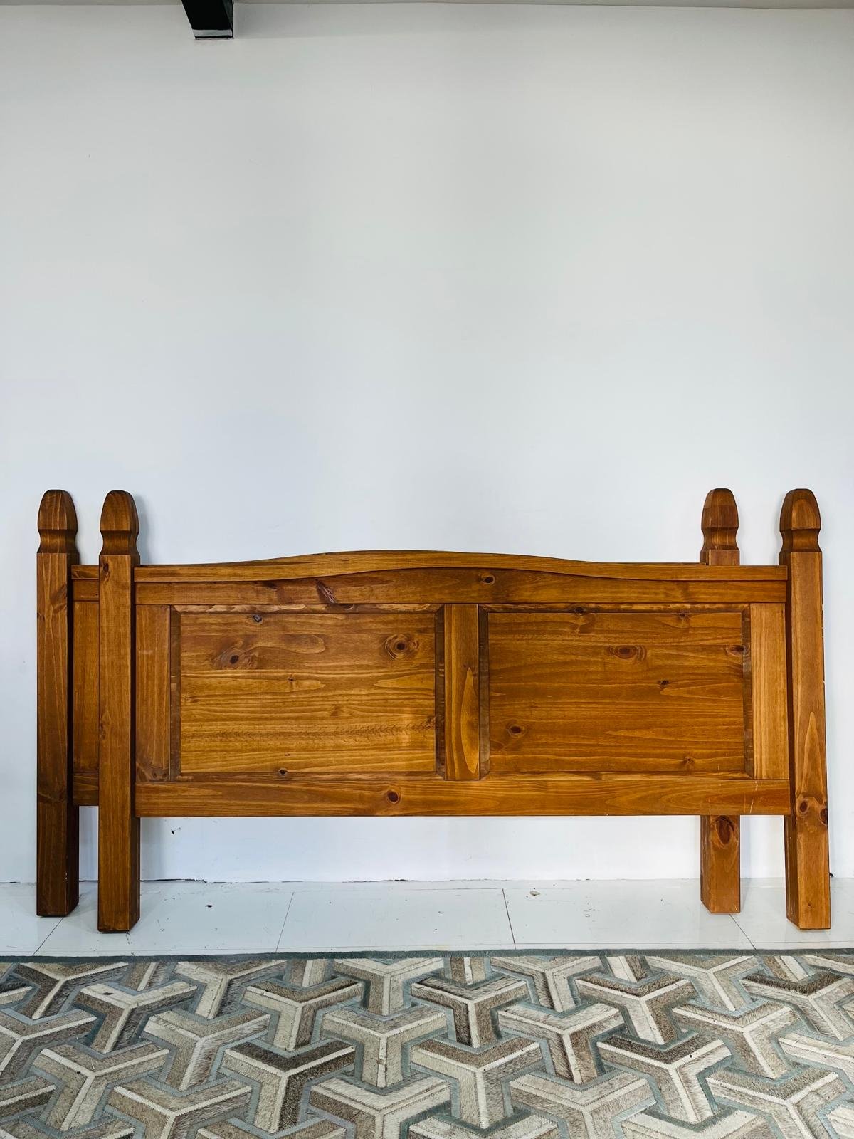 Lote x2 Respaldo de Sommier de Pino Estilo Rústico