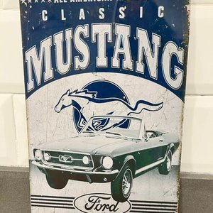 Lote siguiente: Chapa Decorativa Ford Mustang Clásico "All American Muscle"