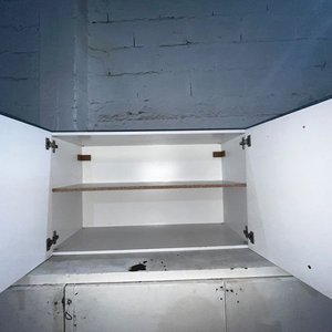 Aéreo Blanco de MDF con Dos Puertas y Estante - imagen 2