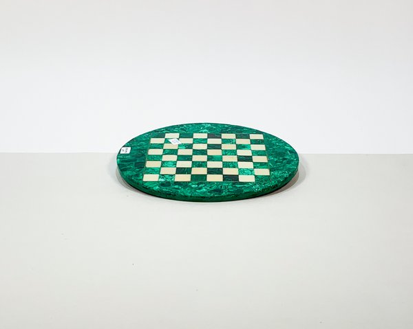 Lote siguiente: Tablero circular de piedra verde para decoración