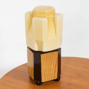 Lote siguiente: Lámpara Art Déco Opalina y Madera