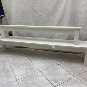 Lote siguiente: Góndola Baja Doble Blanca de Madera