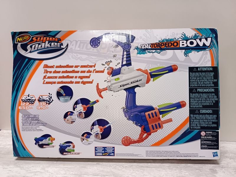 Nerf Super Soaker 2 en 1 agua y cartuchos juguetes - imagen 4