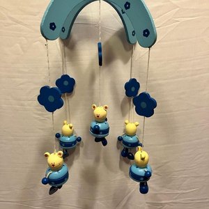 Móvil de Cuna de Madera con Ositos y Billetera de Peñarol - imagen 3