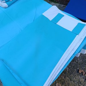 Paños de Cortina Blackout Celeste 1.40m x 2.10m - imagen 1