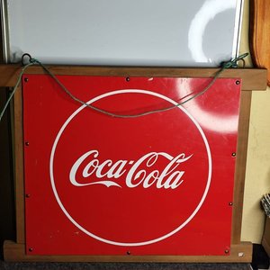 Cuadro Coca-Cola con Marco de Madera - imagen 3