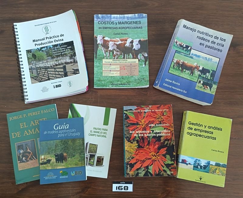 Lote de 8 Libros y Manuales Técnico-Agropecuarios