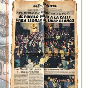 Diario "El País" sobre el fallecimiento de Wilson Ferreira Aldunate - imagen 1