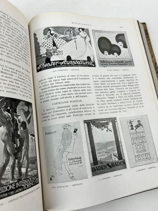 Revista ilustrada italiana de 1910 con artistas contemporáneos - imagen 3