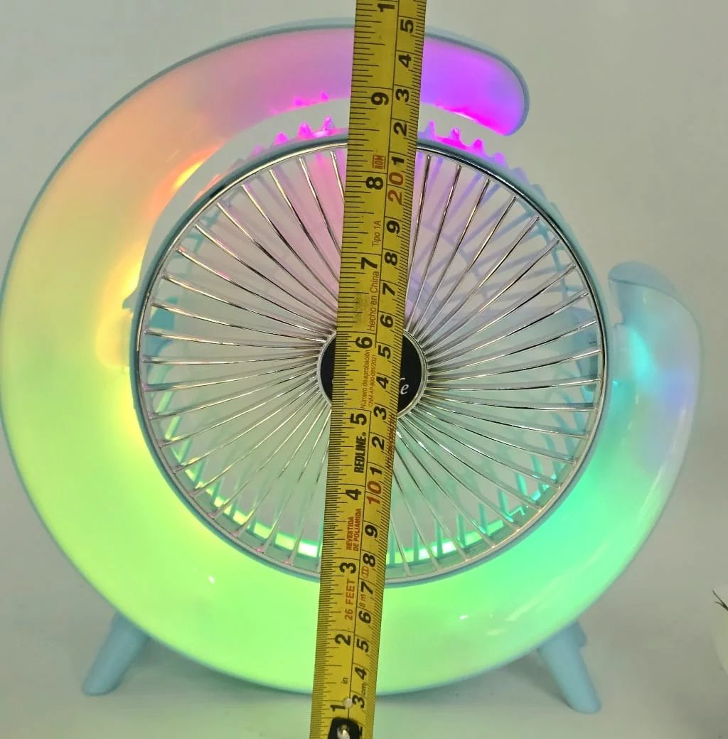 Ventilador portátil con iluminación y funciones adicionales - imagen 2