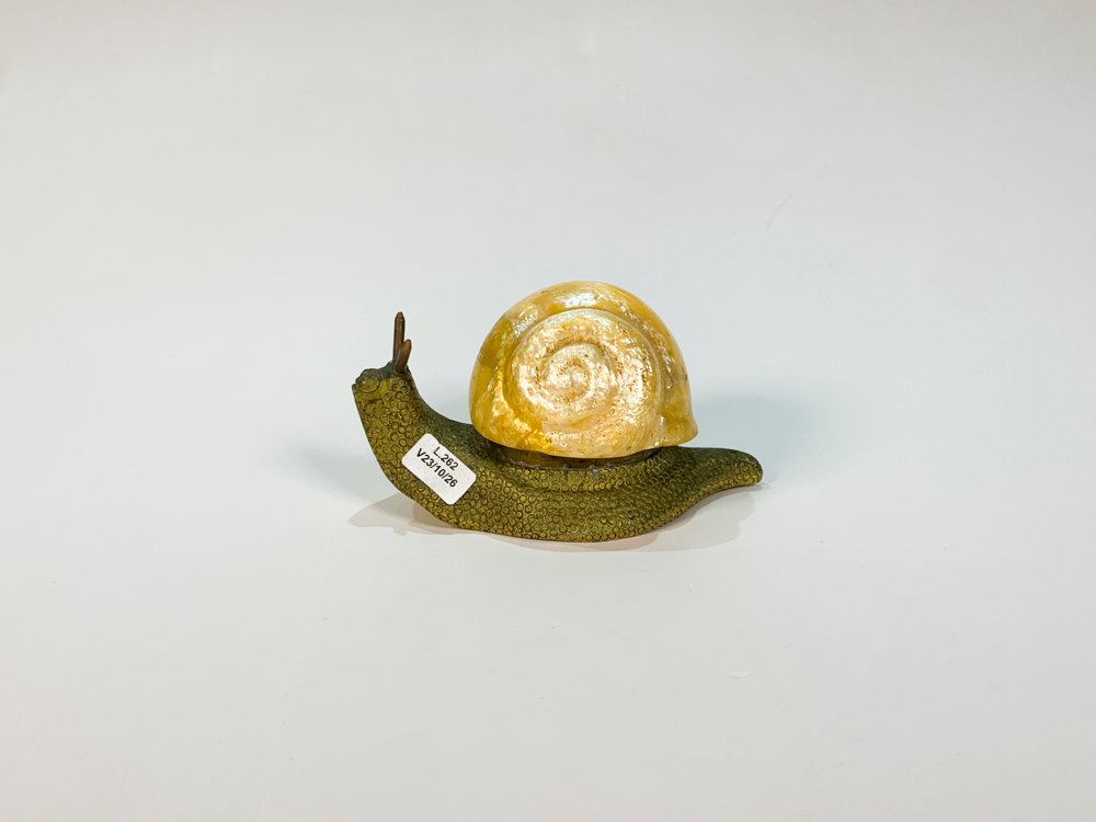 Caracol Decorativo en Bronce y Pasta