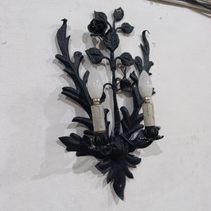Aplique de Pared de Hierro Forjado con 2 Luces Estilo Clásico - imagen 3