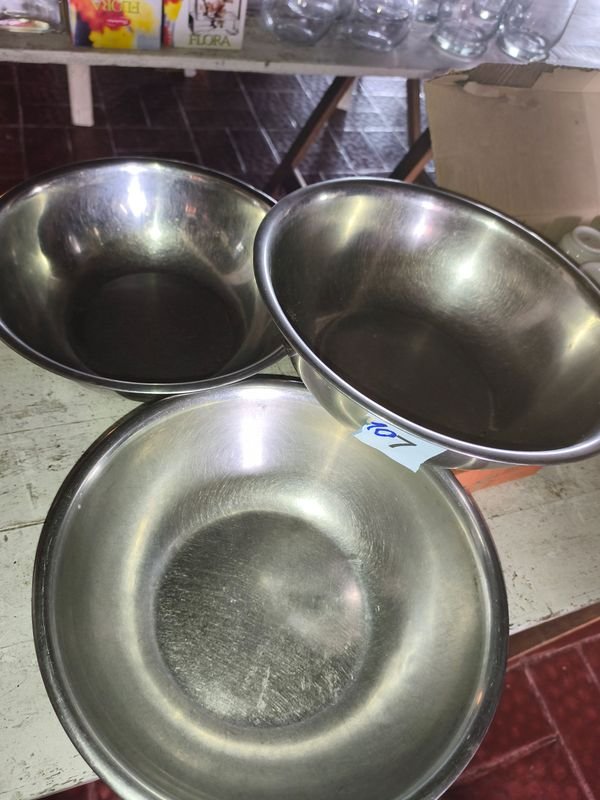 Set de 3 Boles de Acero Inoxidable de 33 cm