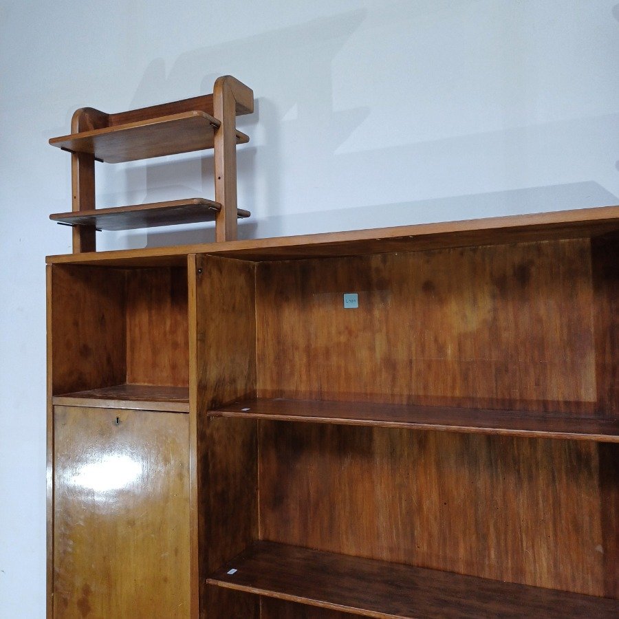 Biblioteca en madera maciza para almacenamiento y decoración - imagen 6