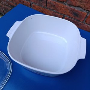 Cacerola Cuadrada Corning Ware Alta con Tapa de Vidrio Templado - imagen 4