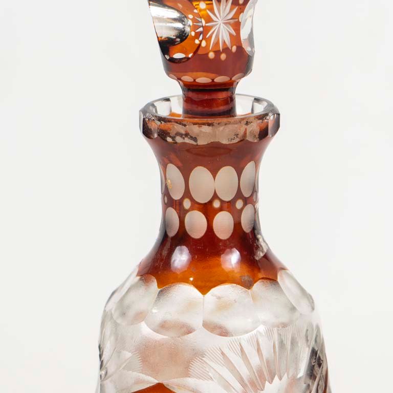 Botellas de Cristal Tallas con Partes Coloridas - imagen 2