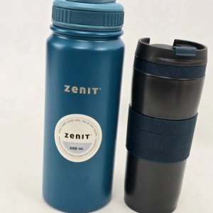 Set Botella y Vaso Térmico Zenit Nuevos Acero Inoxidable 600ml - imagen 2