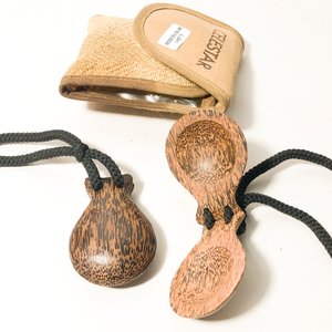 Lote de Instrumentos Musicales: Castañuelas y Dos Zampoñas de Bambú - imagen 4