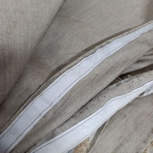 Fundas Impermeables para Almohadón Gris con Velcro 1,90m x 0,70m - imagen 2