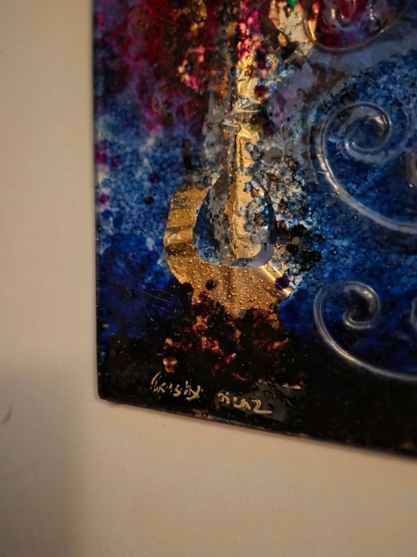 Placa firmada en acrílico de origen Israel - imagen 2