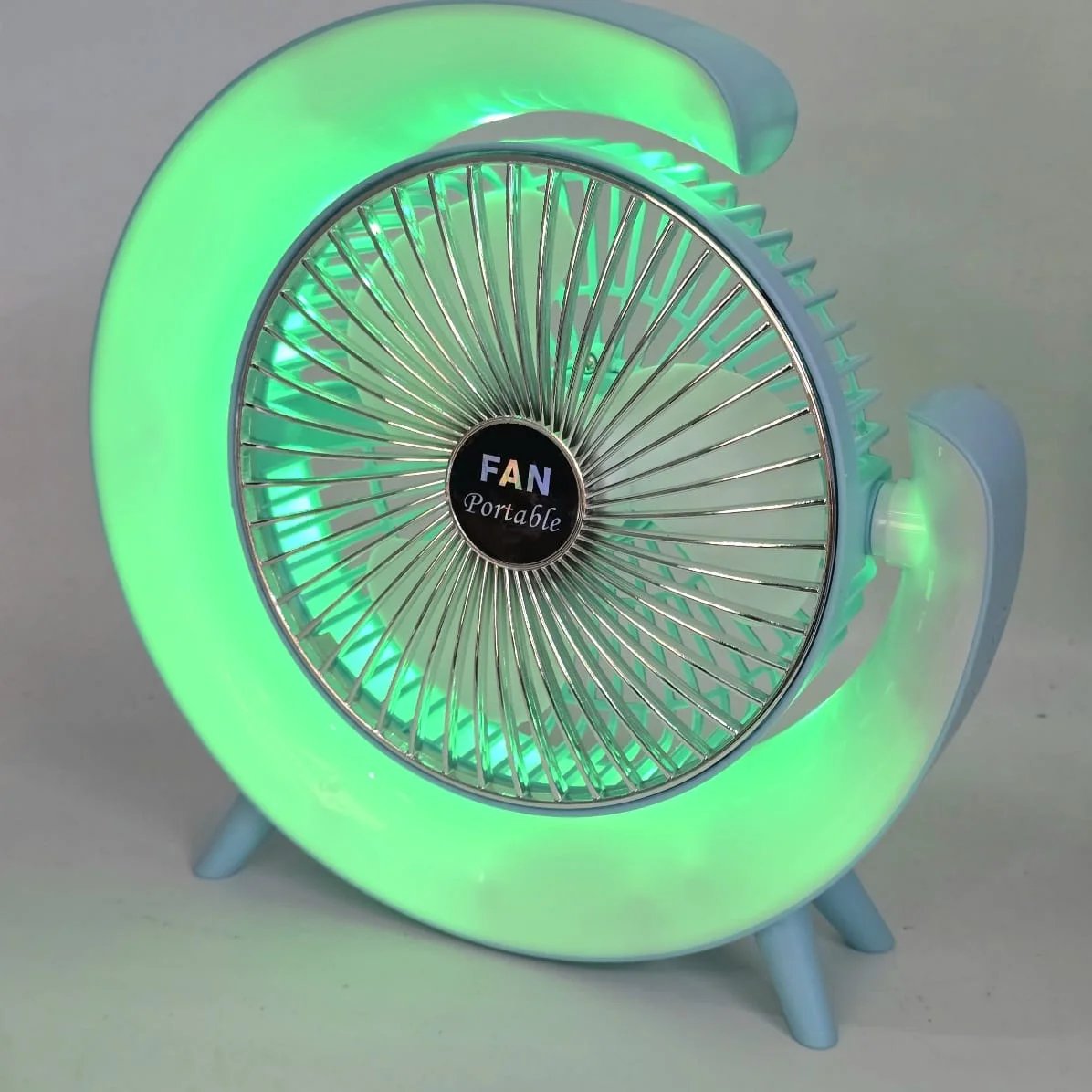 Ventilador portátil con iluminación y funciones adicionales - imagen 8