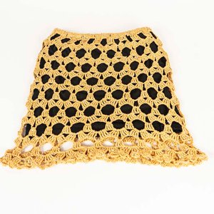 Pollera Tejida Chouet Beige con Elástico - Sin Talle - imagen 2