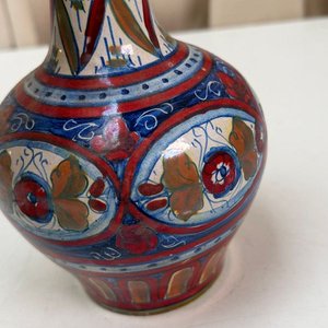 Jarrón de Cerámica Italiana Artesanal Firmado "GUALDO" - imagen 4