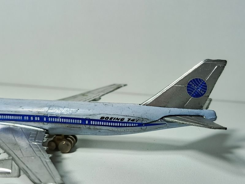 Avión de juguete vintage metálico TINTOYS Boeing 747 a escala - imagen 2