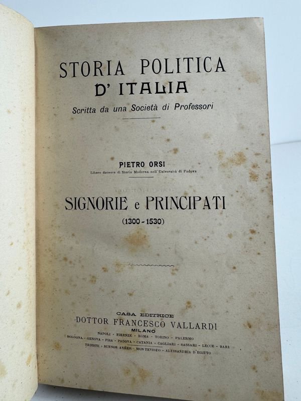 Libro de historia política de Italia por Pietro Orsi - imagen 3