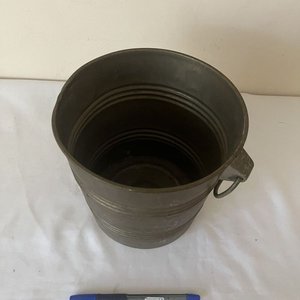 Champagnera o Hielera Metálica Antigua con Asa - imagen 2