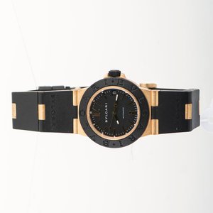 Reloj Bulgari Diagono 32mm Automático Oro 18k Caucho y Acero - imagen 2