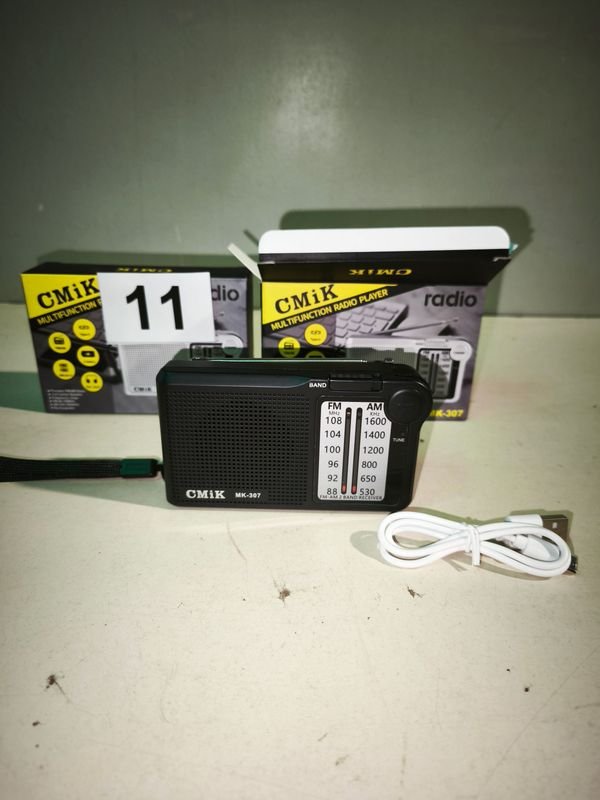2 Radios FM/AM Recargables CMiK MK-307 Multifunción - imagen 1