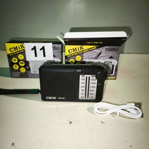 2 Radios FM/AM Recargables CMiK MK-307 Multifunción - imagen 1