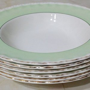 Plato Hondo Antiguo Loza Inglesa W.H. Grindley Creampetal Década 1930 - imagen 5